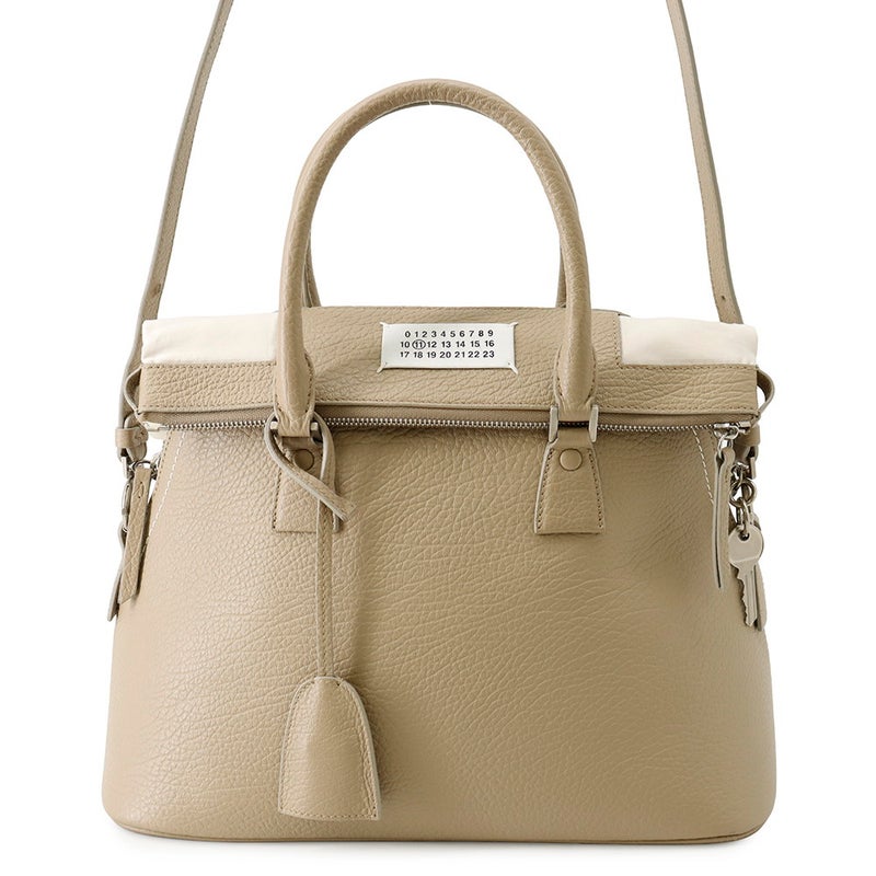 メゾンマルジェラ ハンドバッグ 5AC ミディアム レザー キャンバス S56WG0093 Maison Margiela ２wayショルダー
