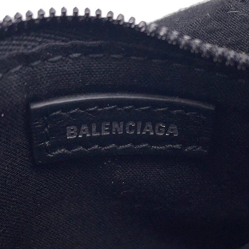 バレンシアガ コインケース ルカゴール デニム ラインストーン 776769 BALENCIAGA 小銭入れ 黒