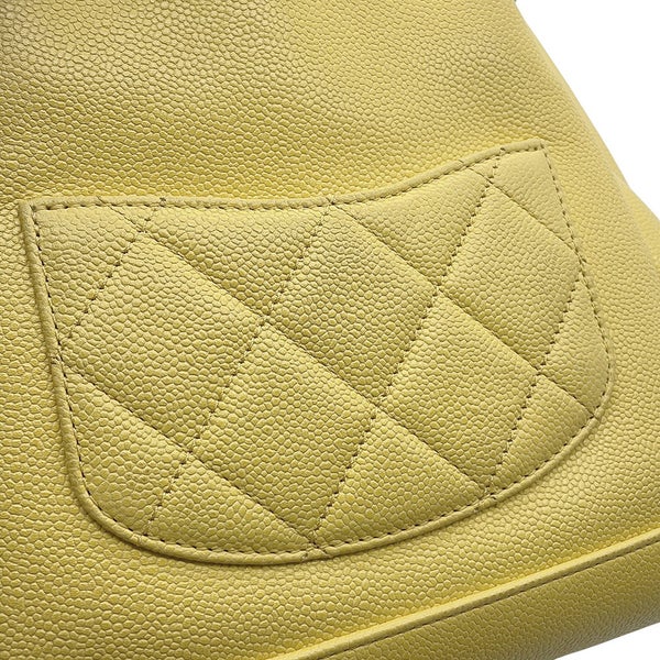 シャネル チェーンショルダーバッグ マトラッセ ココマーク キャビアスキン CHANEL