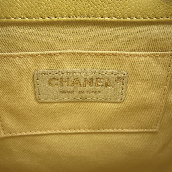 シャネル チェーンショルダーバッグ マトラッセ ココマーク キャビアスキン CHANEL