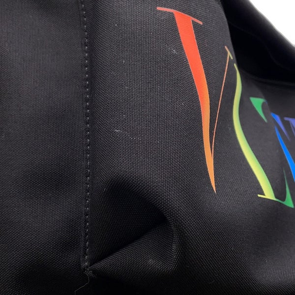 ヴァレンティノ・ガラヴァーニ リュック VLTNロゴ ナイロン VALENTINO バックパック 黒