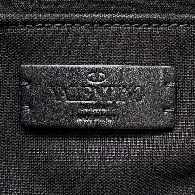 ヴァレンティノ・ガラヴァーニ リュック VLTNロゴ ナイロン VALENTINO バックパック 黒