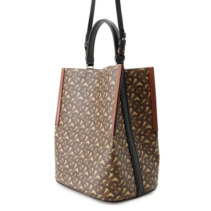 バーバリー ハンドバッグ ペギー TBモノグラム PVC レザー 8026825 BURBERRY ２wayショルダー