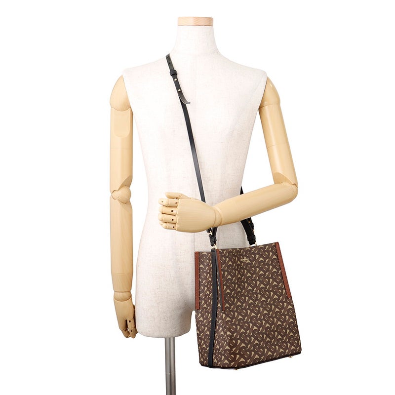 バーバリー ハンドバッグ ペギー TBモノグラム PVC レザー 8026825 BURBERRY ２wayショルダー
