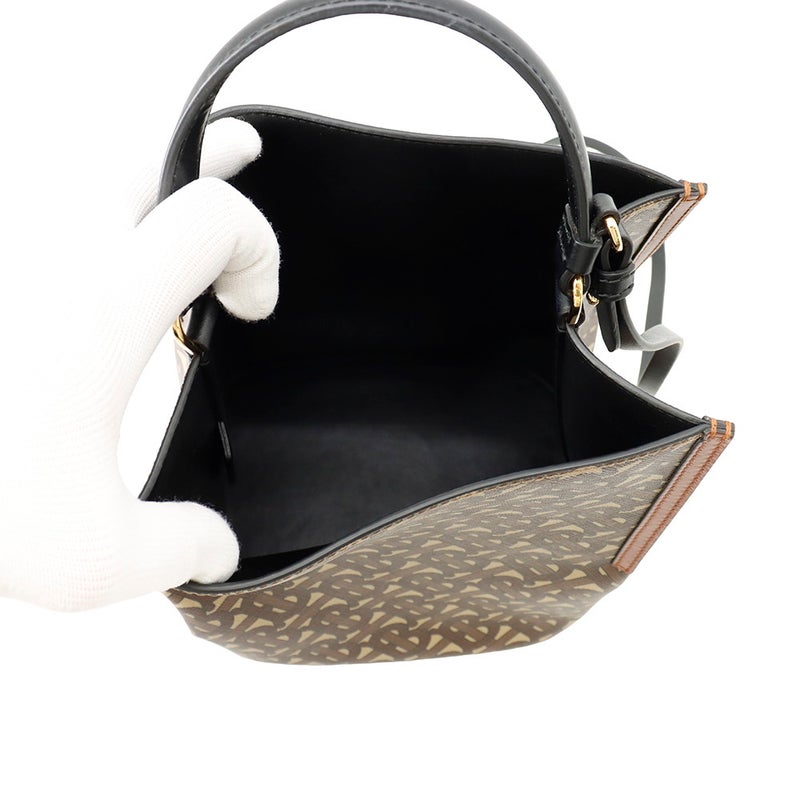 バーバリー ハンドバッグ ペギー TBモノグラム PVC レザー 8026825 BURBERRY ２wayショルダー