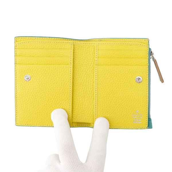 グッチ 二つ折り財布 ロゴ コンパクト ウォレット レザー 835076 GUCCI 財布 日本限定