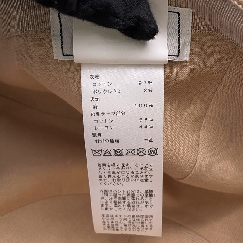 エルメス キャップ マイルス コットン サイズ58 HERMES 帽子