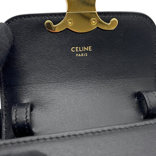 セリーヌ ショルダーバッグ ミニ クロード トリオンフ 10I513 CELINE ミニバッグ 黒