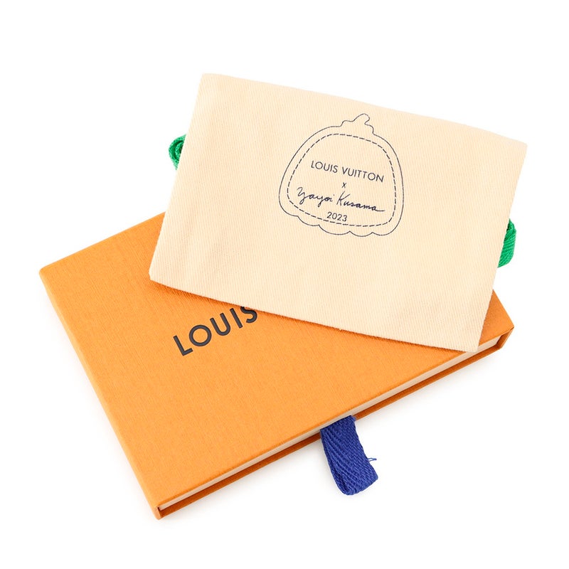 ルイヴィトン キーホルダー LV×YK ルトクレ・フェイス レザー M01130 LOUIS VUITTON 草間彌生コラボ
