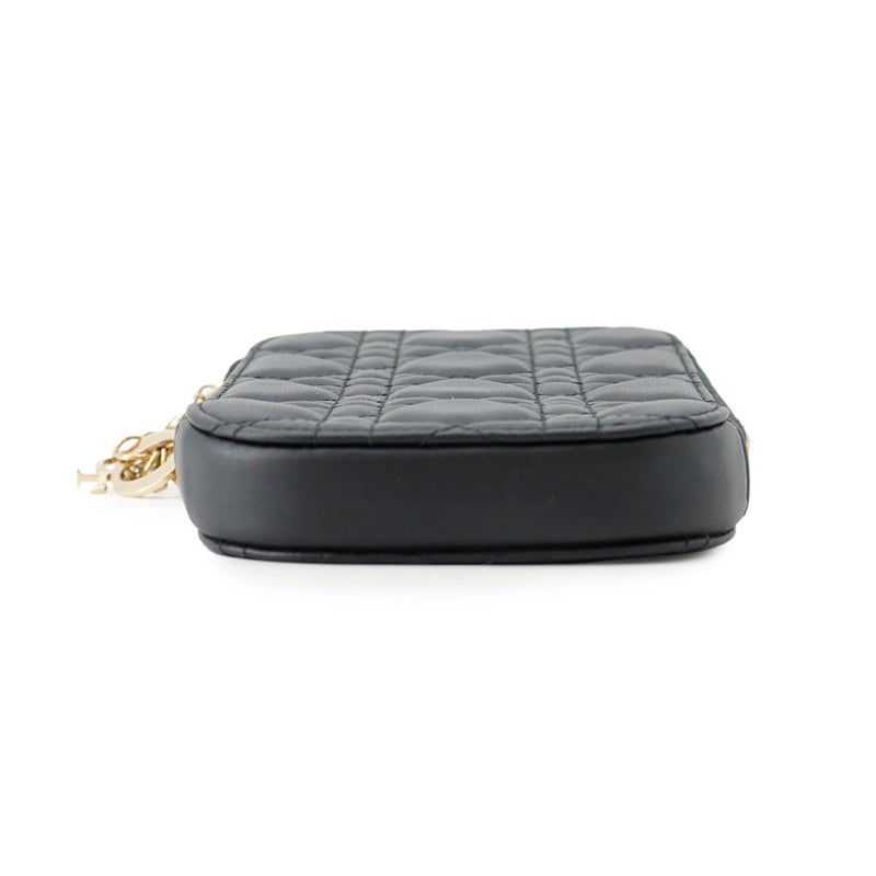 クリスチャン・ディオール スマホケース レディディオール Call'in Dior フォンホルダー カナージュ S0872ONMJ Christian Dior 黒