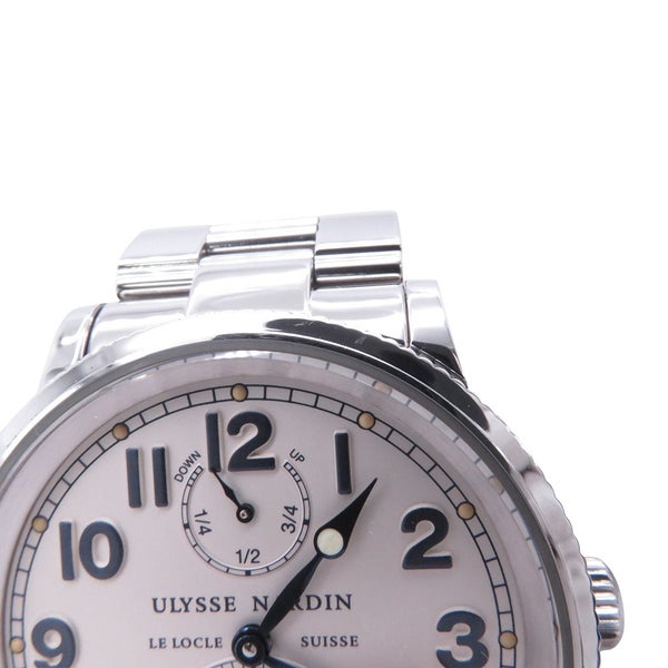 ユリスナルダン マリーン クロノメーター 263227/263-22-7 ULYSSE NARDIN 腕時計 WATCH アイボリー文字盤