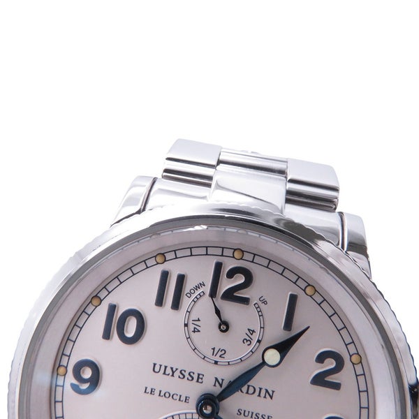 ユリスナルダン マリーン クロノメーター 263227/263-22-7 ULYSSE NARDIN 腕時計 WATCH アイボリー文字盤
