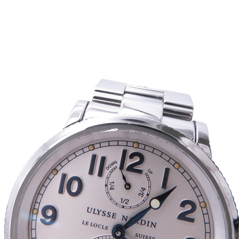 ユリスナルダン マリーン クロノメーター 263227/263-22-7 ULYSSE NARDIN 腕時計 WATCH アイボリー文字盤