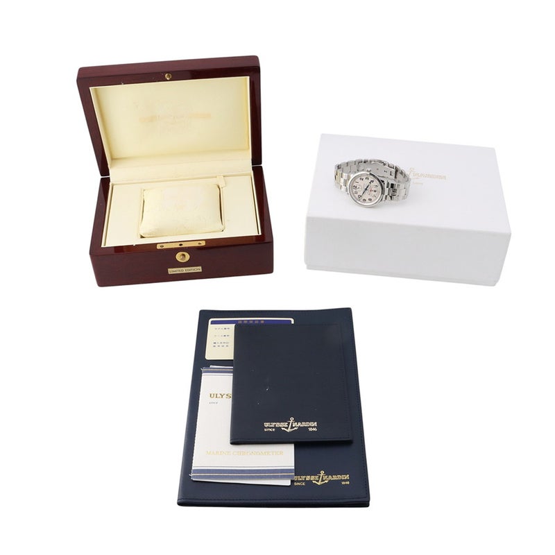 ユリスナルダン マリーン クロノメーター 263227/263-22-7 ULYSSE NARDIN 腕時計 WATCH アイボリー文字盤
