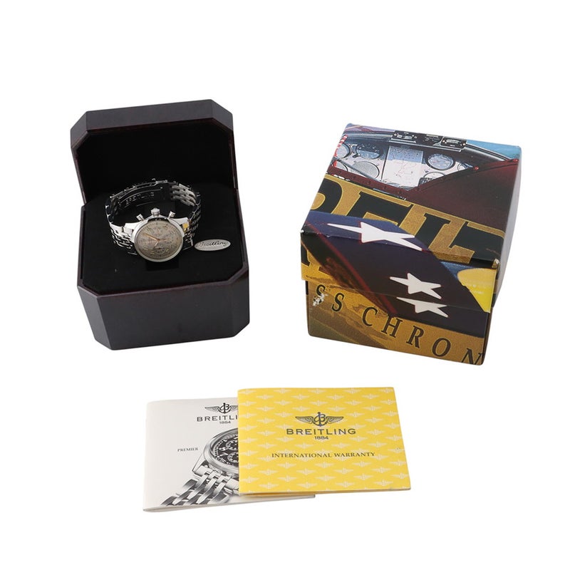 ブライトリング ナビタイマー プレミエ クロノグラフ A403G58NP BREITLING 腕時計 メンズ シルバー文字盤