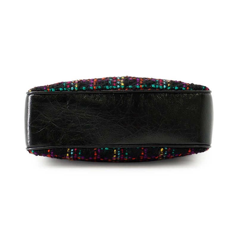 サンローランパリ ショルダーバッグ ルー カメラバッグ ツイード 612544 SAINT LAURENT PARIS バッグ タッセル付き 黒
