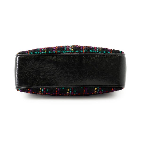 サンローランパリ ショルダーバッグ ルー カメラバッグ ツイード 612544 SAINT LAURENT PARIS バッグ タッセル付き 黒