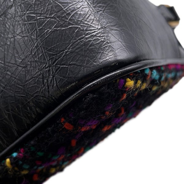 サンローランパリ ショルダーバッグ ルー カメラバッグ ツイード 612544 SAINT LAURENT PARIS バッグ タッセル付き 黒
