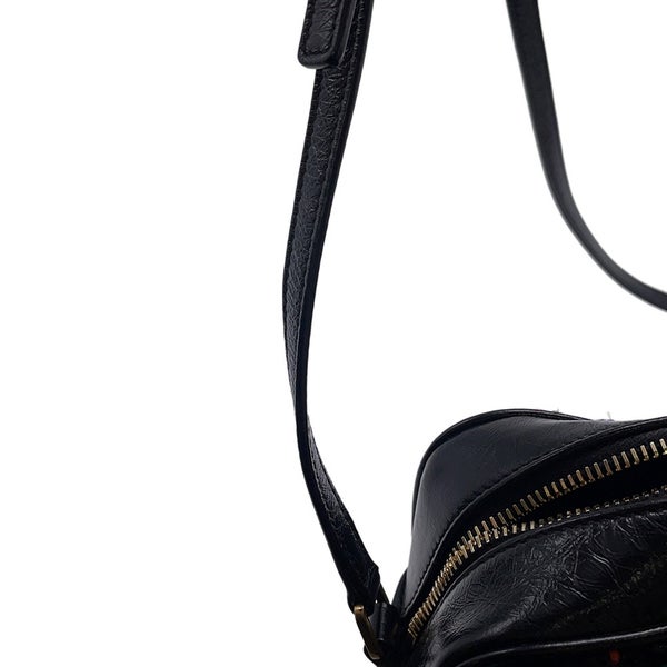 サンローランパリ ショルダーバッグ ルー カメラバッグ ツイード 612544 SAINT LAURENT PARIS バッグ タッセル付き 黒
