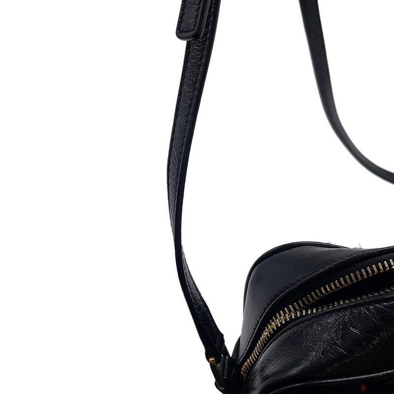 サンローランパリ ショルダーバッグ ルー カメラバッグ ツイード 612544 SAINT LAURENT PARIS バッグ タッセル付き 黒