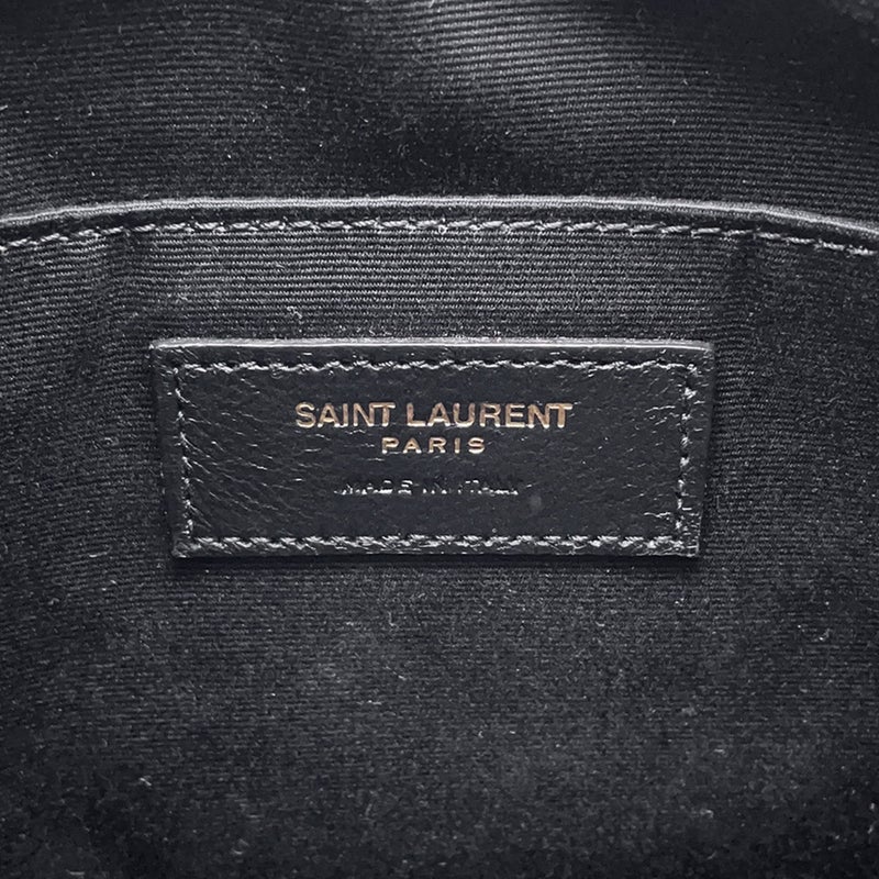 サンローランパリ ショルダーバッグ ルー カメラバッグ ツイード 612544 SAINT LAURENT PARIS バッグ タッセル付き 黒