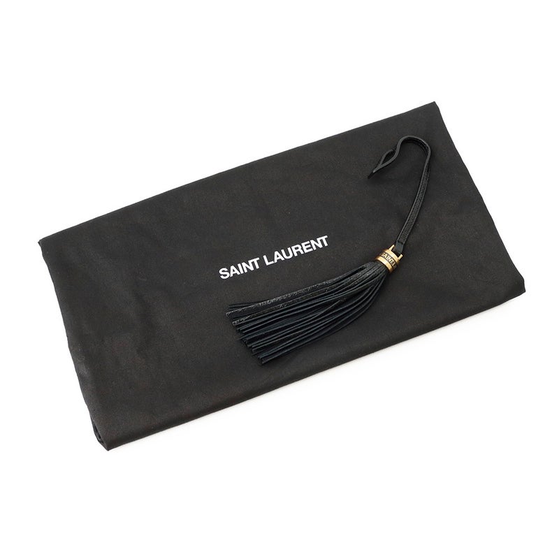 サンローランパリ ショルダーバッグ ルー カメラバッグ ツイード 612544 SAINT LAURENT PARIS バッグ タッセル付き 黒