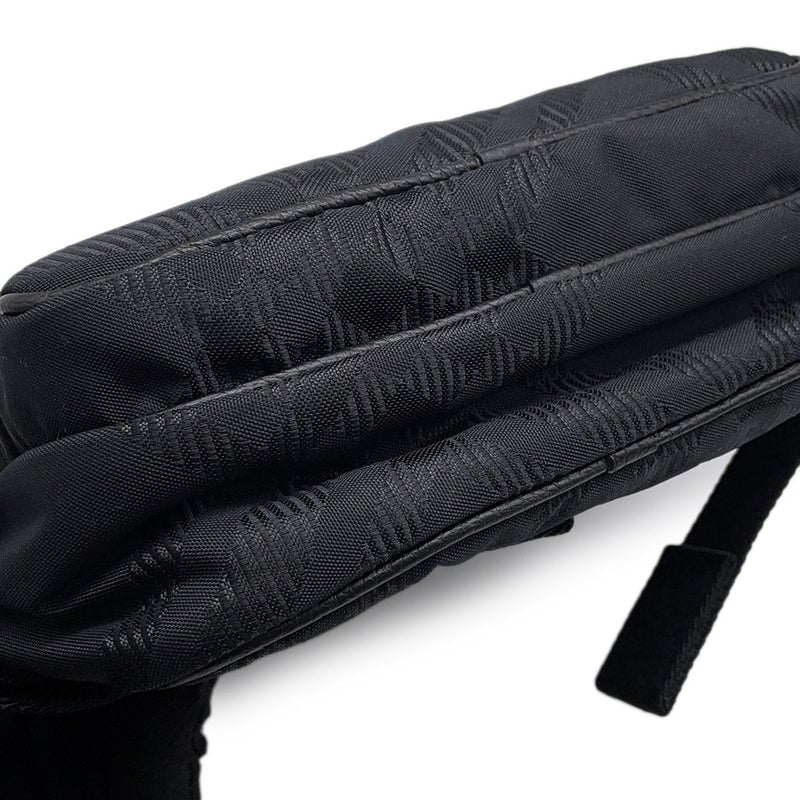 バーバリー ショルダーバッグ ナイロン レザー 8085380 BURBERRY クロスボディバッグ 黒