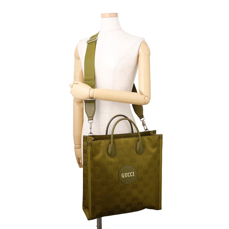 グッチ トートバッグ オフザグリッド ナイロン レザー 696043 GUCCI ２wayショルダー
