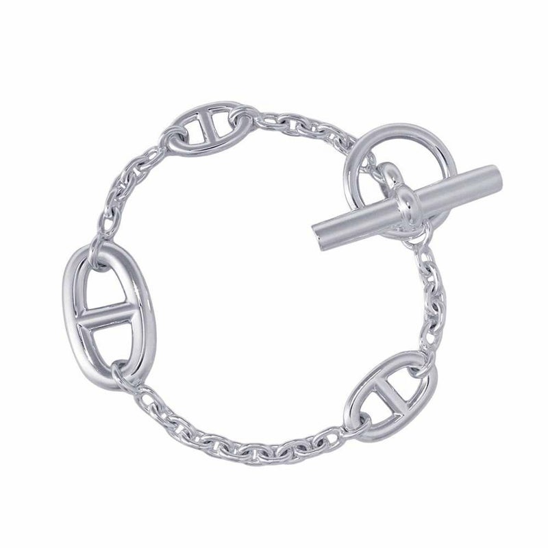 エルメス ブレスレット シェーヌダンクル ファランドール SV925シルバー サイズST HERMES ジュエリー