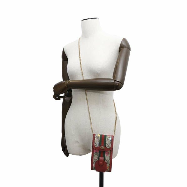 グッチ チェーンフォンケース GGフローラ レザー 598665 GUCCI ポシェット