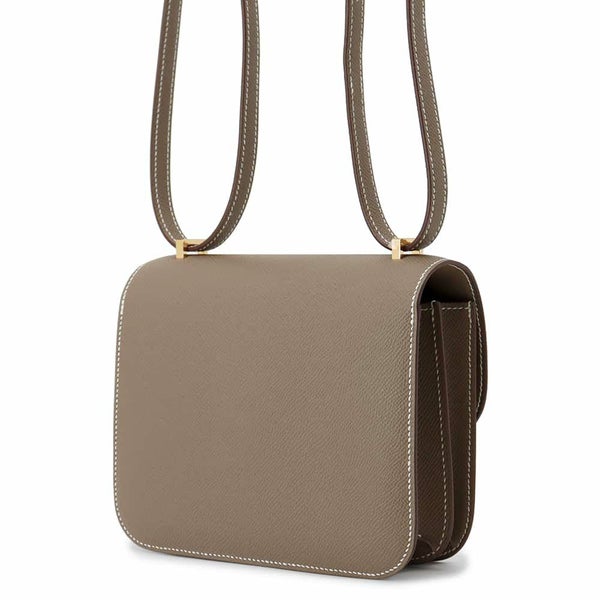 エルメス ショルダーバッグ ミニ コンスタンス3 ミロワール エトゥープ/ゴールド金具 エプソン W刻印 HERMES Constance