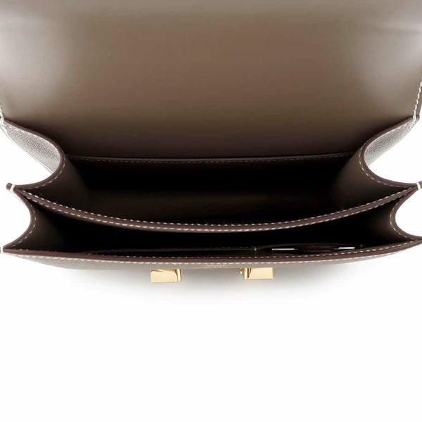 エルメス ショルダーバッグ ミニ コンスタンス3 ミロワール エトゥープ/ゴールド金具 エプソン W刻印 HERMES Constance