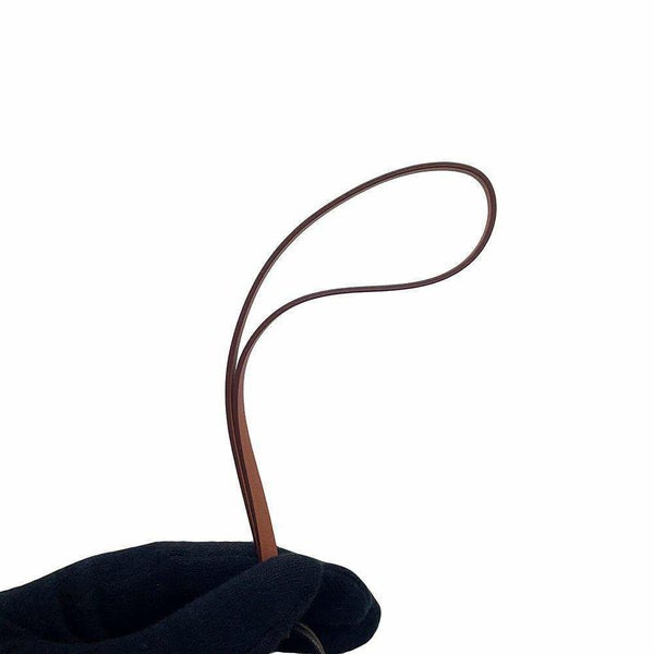 エルメス バッグチャーム ショッパー サックオランジュ フー/ゴールド ラムスキン D刻印