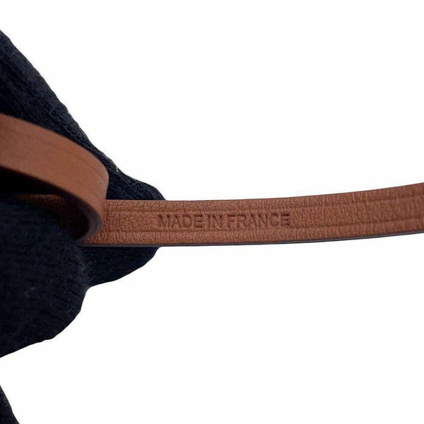 エルメス バッグチャーム ショッパー サックオランジュ フー/ゴールド ラムスキン D刻印