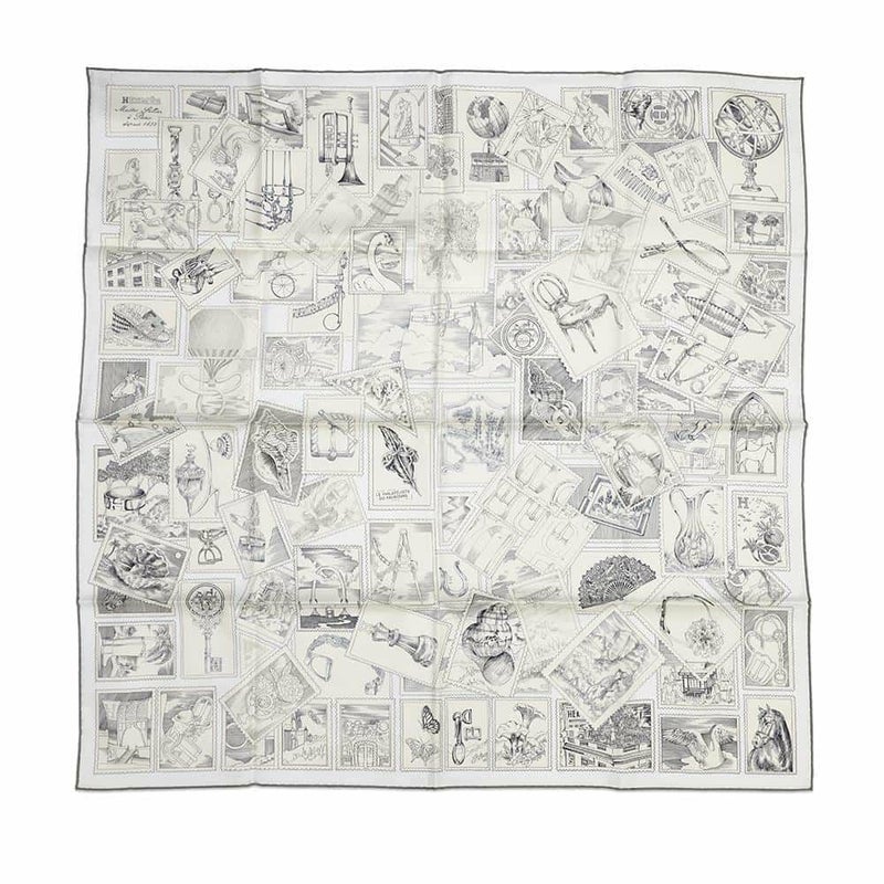 エルメス スカーフ カレ90 フォーブルの切手愛好家Le Philateliste du Faubourg HERMES 2025春夏