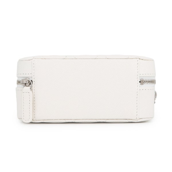 シャネル チェーンショルダーバッグ マトラッセ ココマーク キャビアスキン AP2426 CHANEL ポシェット 白