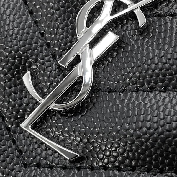 サンローランパリ 二つ折り財布 Vステッチ コンパクトウォレット レザー 575974 SAINT LAURENT PARIS 黒