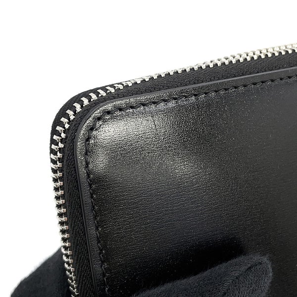 サンローランパリ 長財布 YSLロゴ ラウンドファスナー カーフレザー 617415 SAINT LAURENT PARIS 黒