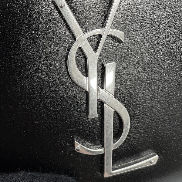 サンローランパリ 長財布 YSLロゴ ラウンドファスナー カーフレザー 617415 SAINT LAURENT PARIS 黒