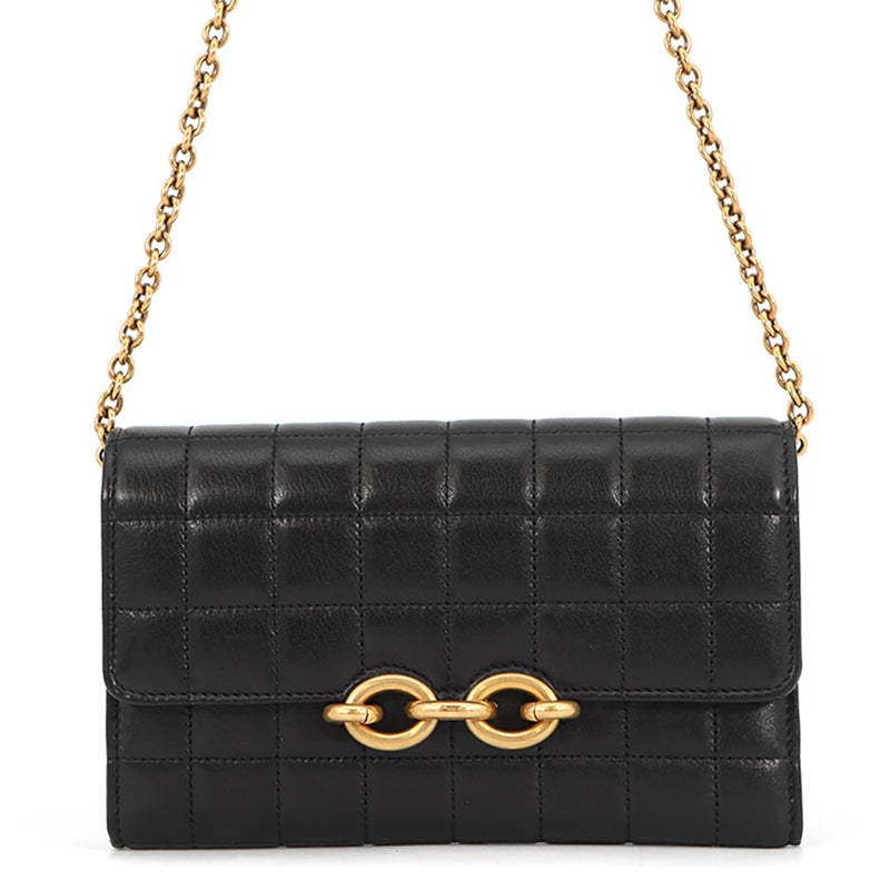 サンローランパリ チェーンウォレット LE MAILLON WALLET ラムスキン 738109 SAINT LAURENT PARIS 財布 黒