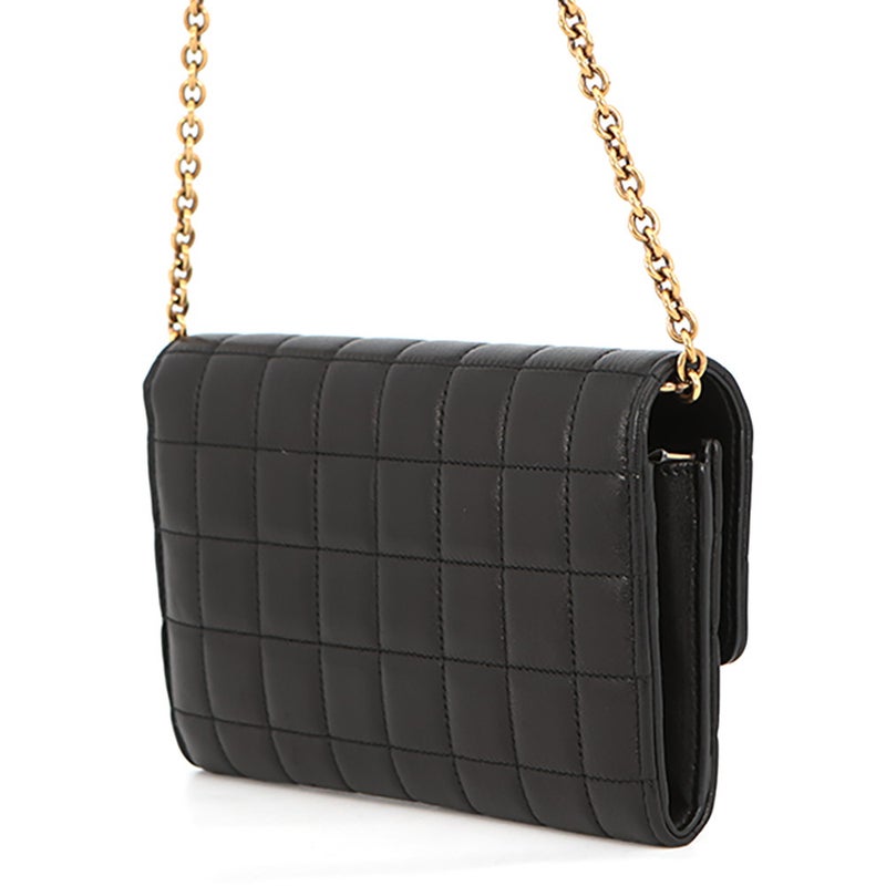 サンローランパリ チェーンウォレット LE MAILLON WALLET ラムスキン 738109 SAINT LAURENT PARIS 財布 黒