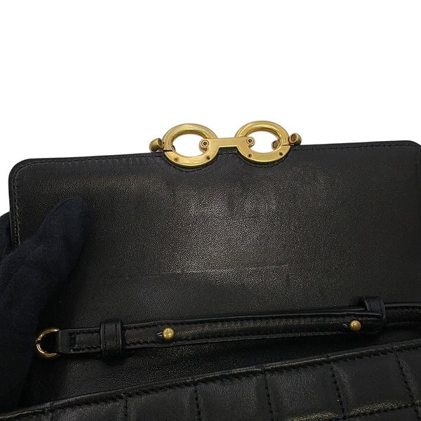 サンローランパリ チェーンウォレット LE MAILLON WALLET ラムスキン 738109 SAINT LAURENT PARIS 財布 黒