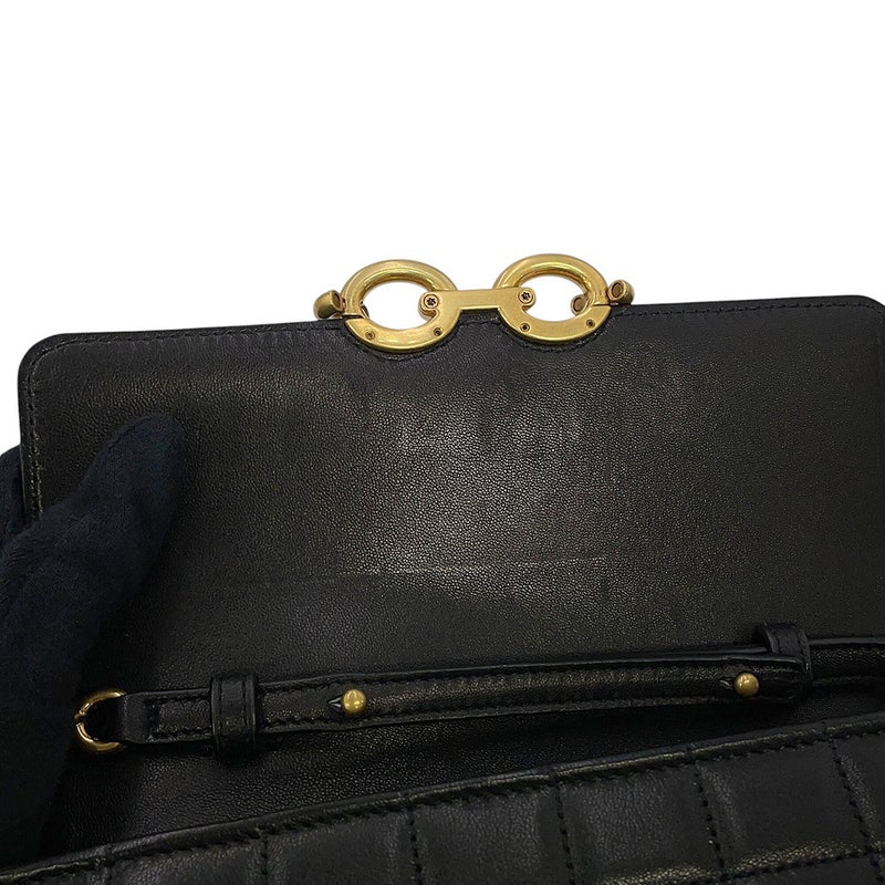 サンローランパリ チェーンウォレット LE MAILLON WALLET ラムスキン 738109 SAINT LAURENT PARIS 財布 黒