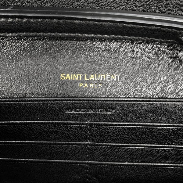 サンローランパリ チェーンウォレット LE MAILLON WALLET ラムスキン 738109 SAINT LAURENT PARIS 財布 黒