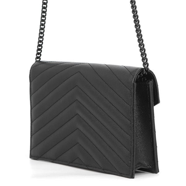 サンローランパリ チェーンウォレット カサンドラ レザー 695108 SAINT LAURENT PARIS 財布 黒