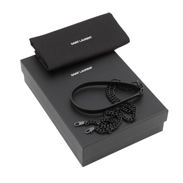 サンローランパリ チェーンウォレット カサンドラ レザー 695108 SAINT LAURENT PARIS 財布 黒
