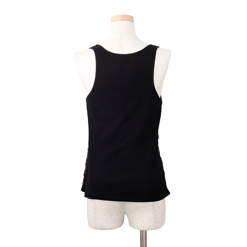 シャネル タンクトップ エジプトコレクション レディースサイズ38 P61889 CHANEL トップス 黒