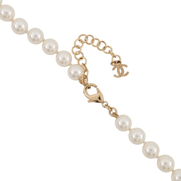 シャネル ロングネックレス ココマーク フェイクパール A24K CHANEL アクセサリー