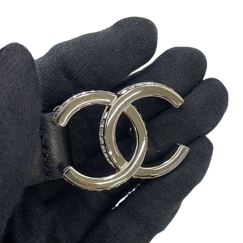 シャネル べルト ココマーク ラインストーン サイズ70 B23 B CHANEL 黒
