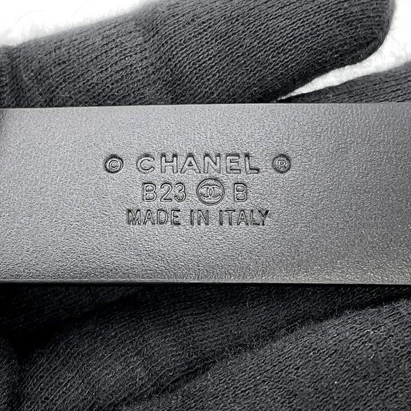 シャネル べルト ココマーク ラインストーン サイズ70 B23 B CHANEL 黒